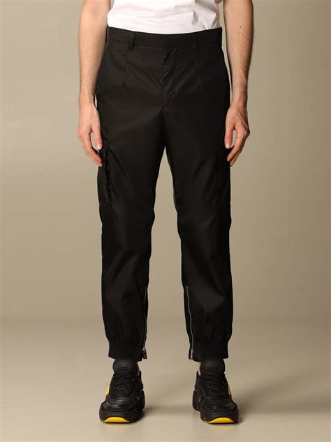 prada black slacks|prada cargo pants.